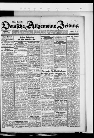 Deutsche allgemeine Zeitung vom 12.01.1922