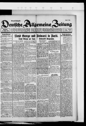 Deutsche allgemeine Zeitung on Jan 14, 1922
