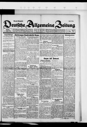 Deutsche allgemeine Zeitung vom 17.01.1922
