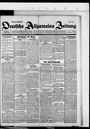 Deutsche allgemeine Zeitung vom 19.01.1922