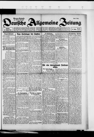 Deutsche allgemeine Zeitung on Jan 22, 1922