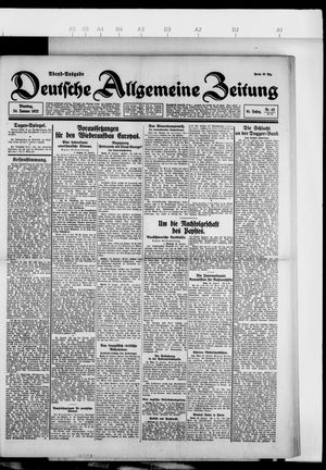 Deutsche allgemeine Zeitung vom 24.01.1922
