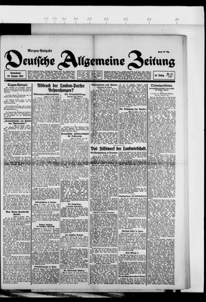 Deutsche allgemeine Zeitung on Jan 28, 1922