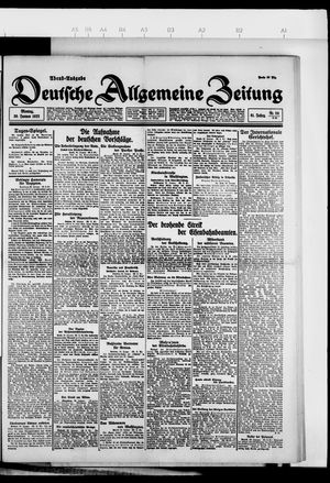 Deutsche allgemeine Zeitung vom 30.01.1922