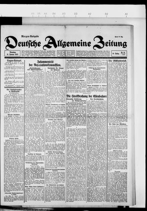 Deutsche allgemeine Zeitung vom 31.01.1922