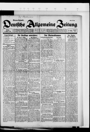 Deutsche allgemeine Zeitung vom 03.02.1922