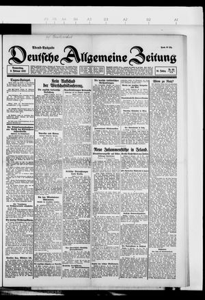 Deutsche allgemeine Zeitung vom 09.02.1922