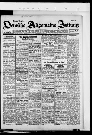 Deutsche allgemeine Zeitung on Feb 14, 1922
