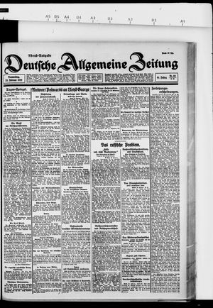Deutsche allgemeine Zeitung on Feb 23, 1922