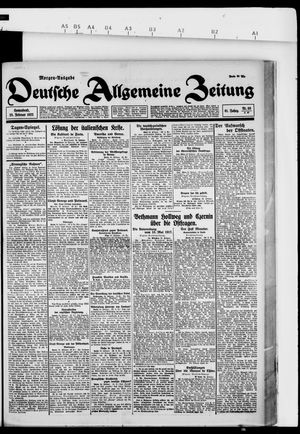 Deutsche allgemeine Zeitung vom 25.02.1922