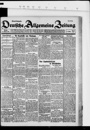 Deutsche allgemeine Zeitung vom 27.02.1922