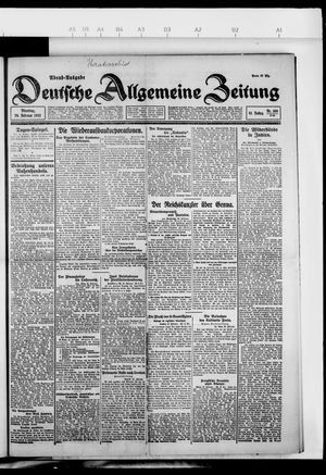 Deutsche allgemeine Zeitung vom 28.02.1922
