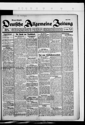 Deutsche allgemeine Zeitung on Mar 1, 1922