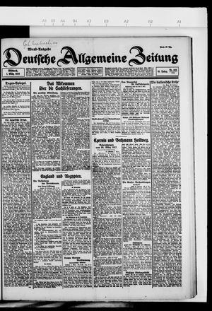Deutsche allgemeine Zeitung on Mar 1, 1922