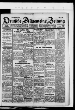 Deutsche allgemeine Zeitung vom 03.03.1922