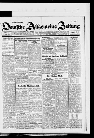 Deutsche allgemeine Zeitung vom 08.03.1922