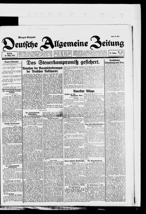 Deutsche allgemeine Zeitung on Mar 10, 1922