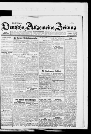Deutsche allgemeine Zeitung vom 10.03.1922