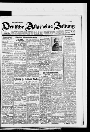 Deutsche allgemeine Zeitung on Mar 15, 1922