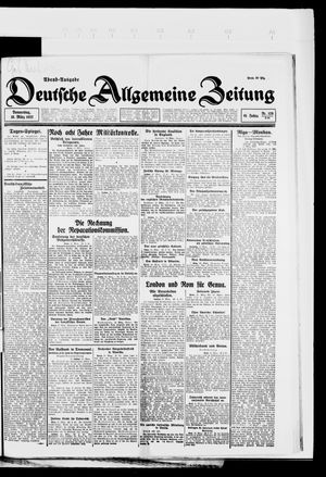 Deutsche allgemeine Zeitung on Mar 16, 1922