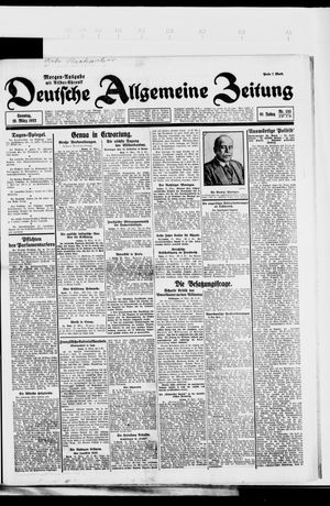 Deutsche allgemeine Zeitung vom 19.03.1922