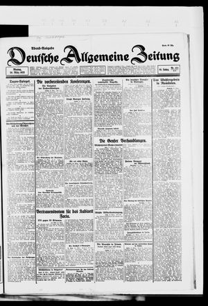 Deutsche allgemeine Zeitung vom 20.03.1922