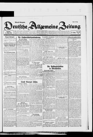 Deutsche allgemeine Zeitung vom 21.03.1922