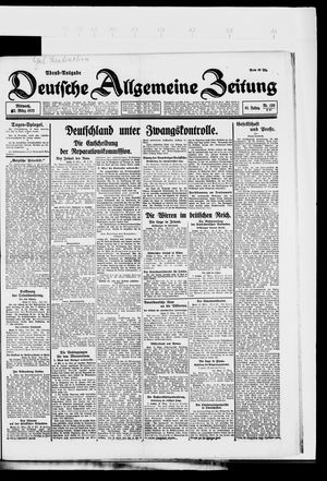 Deutsche allgemeine Zeitung vom 22.03.1922