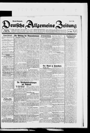 Deutsche allgemeine Zeitung on Mar 23, 1922