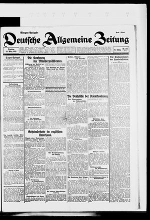 Deutsche allgemeine Zeitung on Mar 28, 1922