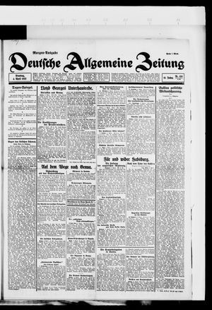 Deutsche allgemeine Zeitung on Apr 4, 1922