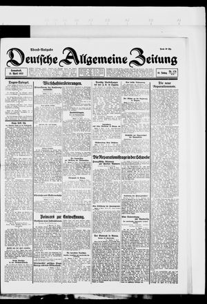 Deutsche allgemeine Zeitung vom 15.04.1922