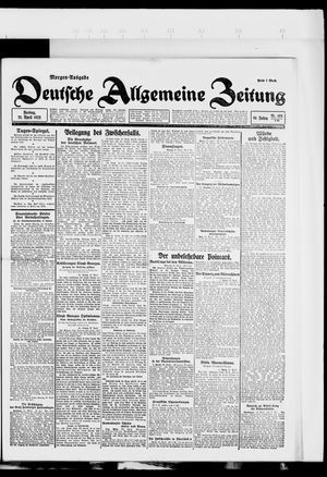 Deutsche allgemeine Zeitung vom 21.04.1922