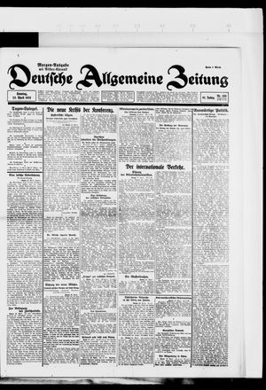 Deutsche allgemeine Zeitung on Apr 23, 1922
