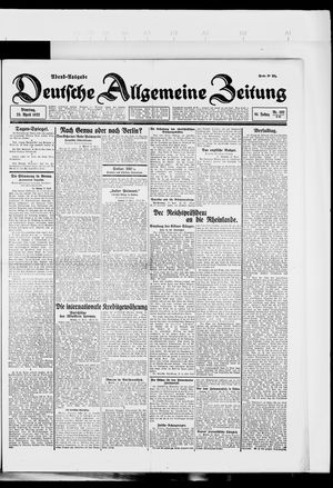 Deutsche allgemeine Zeitung vom 25.04.1922