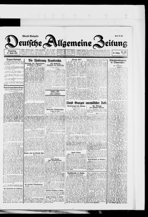 Deutsche allgemeine Zeitung vom 27.04.1922