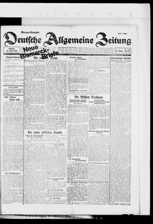 Deutsche allgemeine Zeitung vom 30.04.1922