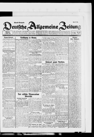 Deutsche allgemeine Zeitung vom 03.05.1922