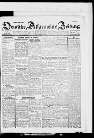 Deutsche allgemeine Zeitung vom 06.05.1922
