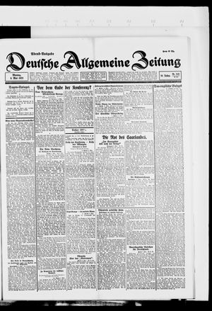 Deutsche allgemeine Zeitung vom 08.05.1922