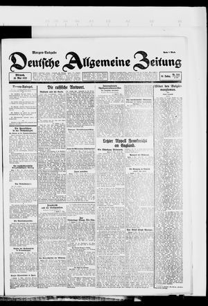 Deutsche allgemeine Zeitung vom 10.05.1922