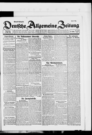 Deutsche allgemeine Zeitung vom 11.05.1922