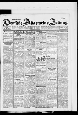 Deutsche allgemeine Zeitung vom 12.05.1922