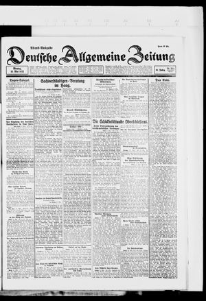 Deutsche allgemeine Zeitung on May 15, 1922