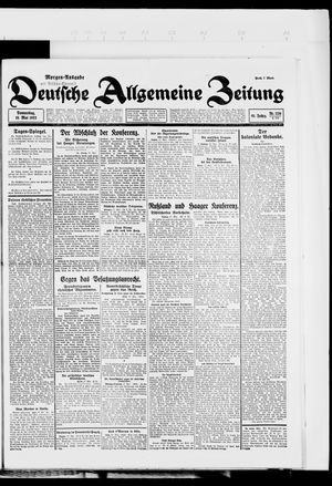 Deutsche allgemeine Zeitung on May 18, 1922