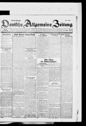 Deutsche allgemeine Zeitung vom 26.05.1922