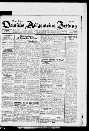 Deutsche allgemeine Zeitung vom 27.05.1922