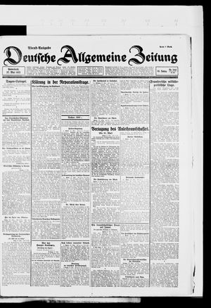 Deutsche allgemeine Zeitung vom 27.05.1922