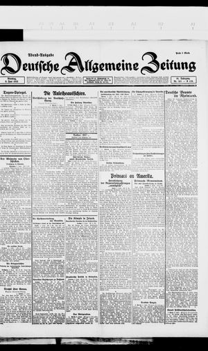 Deutsche allgemeine Zeitung vom 06.06.1922