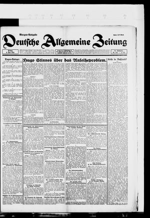 Deutsche allgemeine Zeitung on Jun 9, 1922